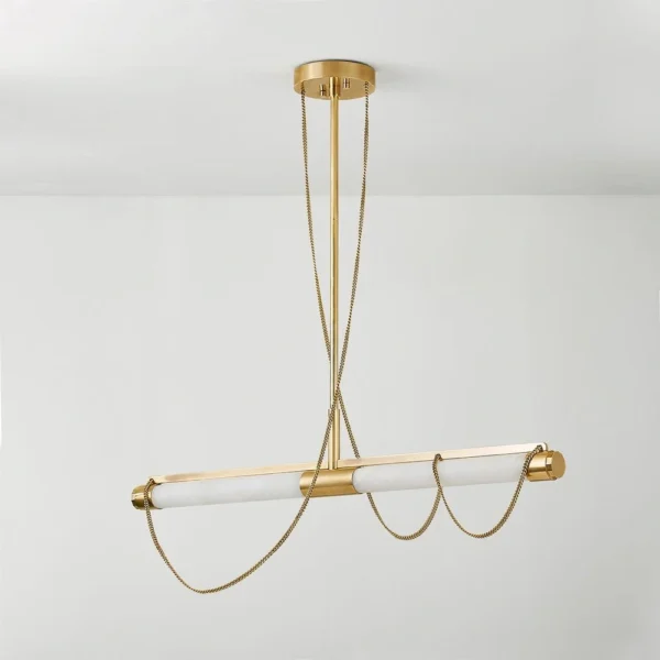Lariat Vintage Brass Pendant Light