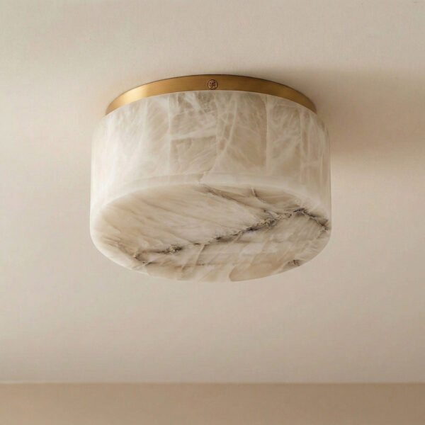 Luna Alabaster Flush Mount Light​