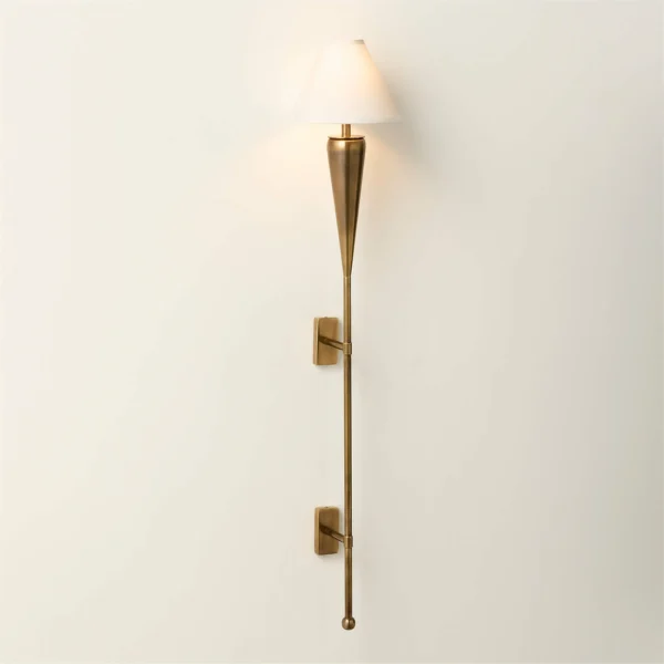 Tamlin Long Brass Wall Sconce