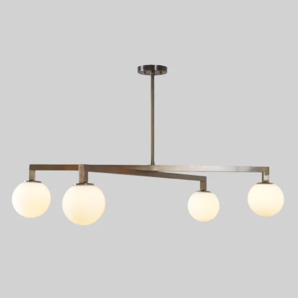 Bradbury Milk Glass Chandelier