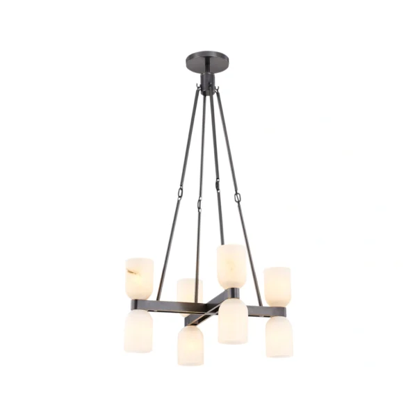 Averin Double Tier Alabaster Chandelier​