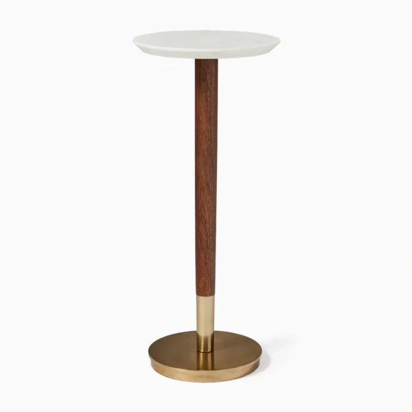 Mid-Century Marble Drink Table