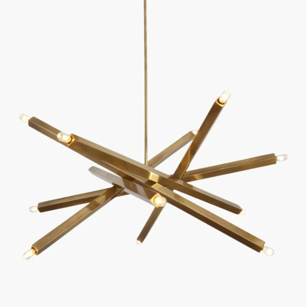 Viper Aged Brass Chandelier
