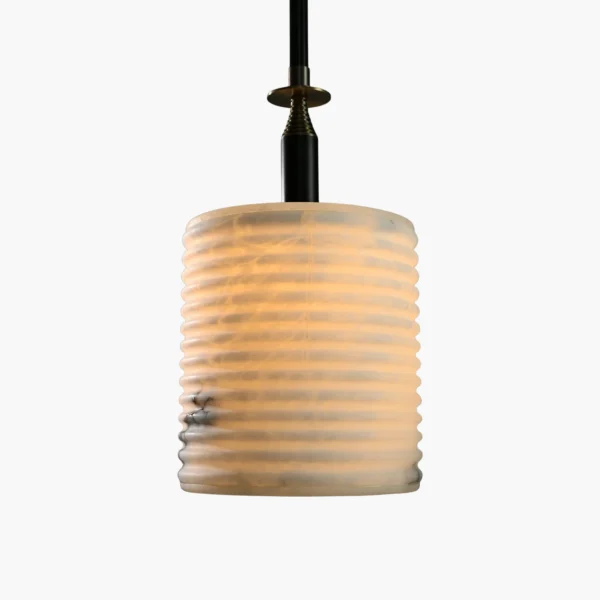 Lunara Groove Alabaster Pendant Light​