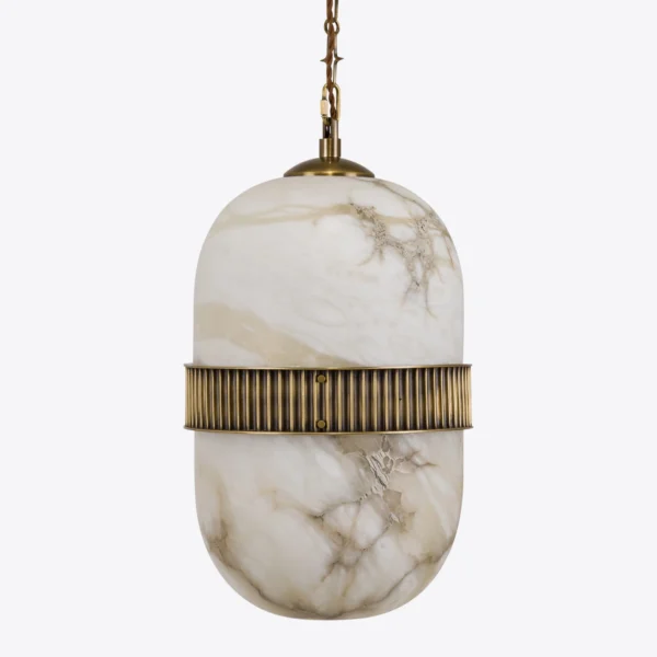 Capsule Modern Alabaster Pendant Light