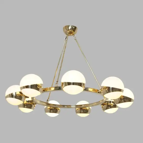 Cosmos Brass Ring Chandelier