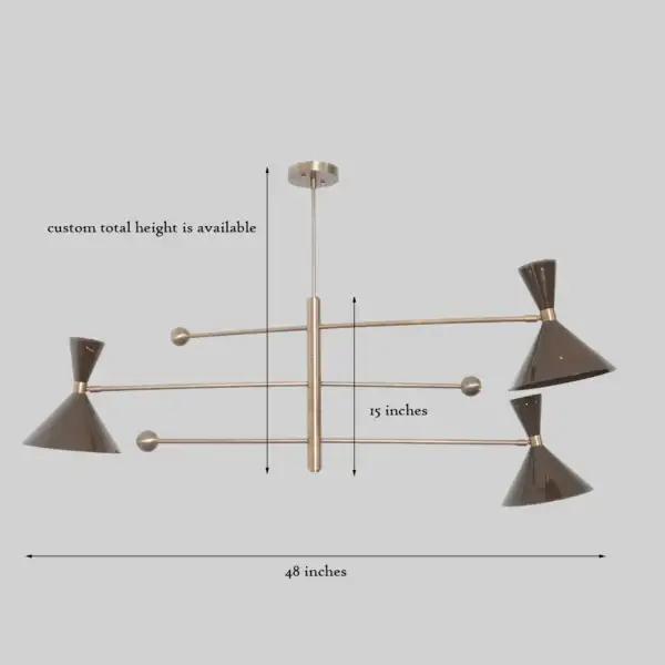 Orion Mid-Century Modern Chandelier – 3 Light