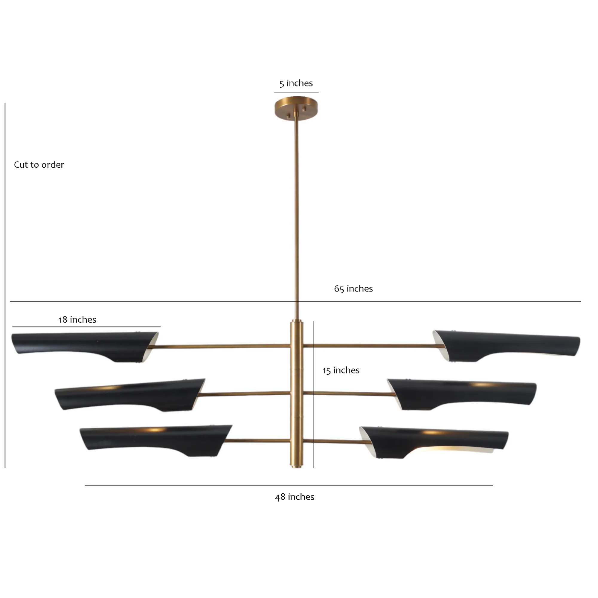 Aero 3 Tier Pendant Light