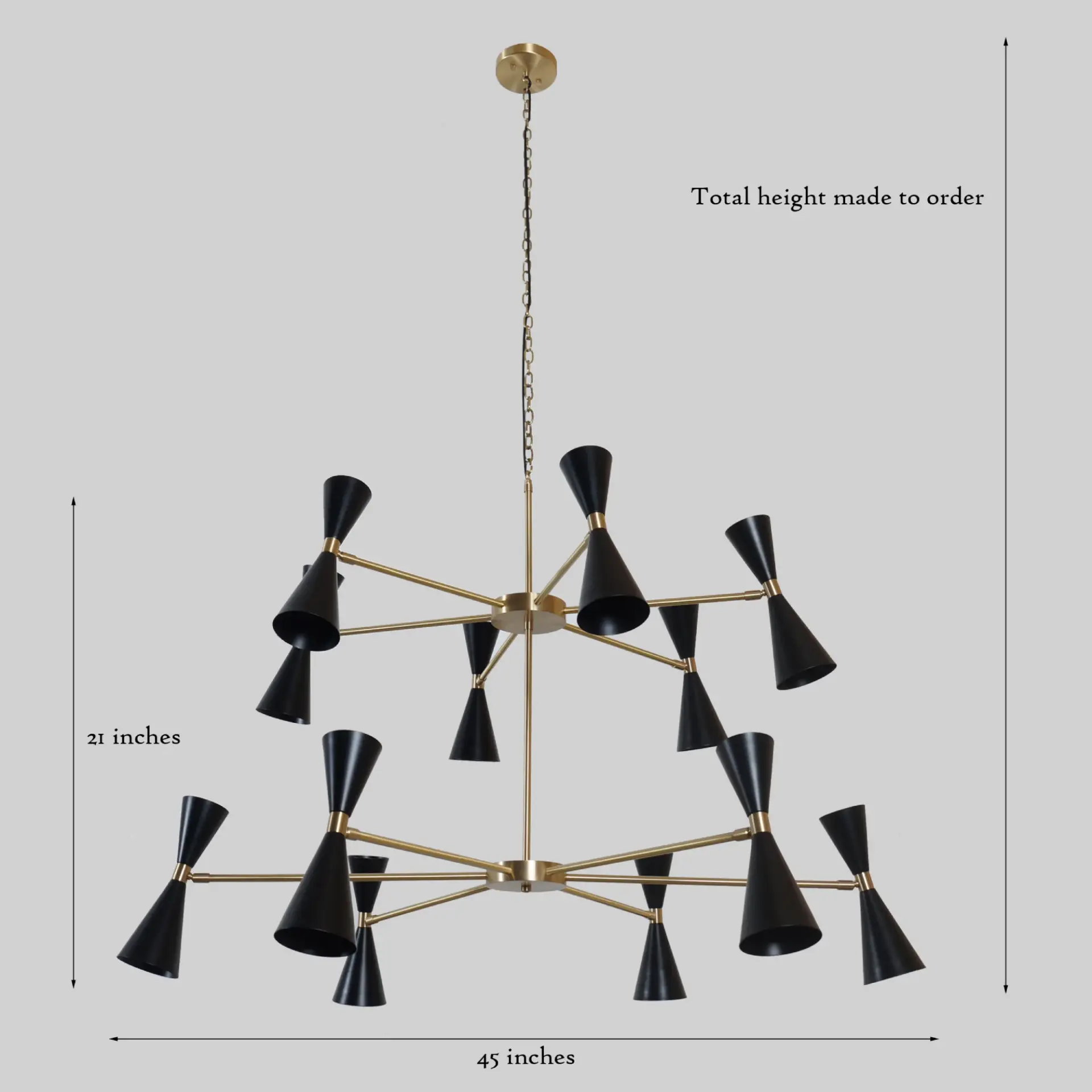 Axis Mid-Century 24 Light Chandelier