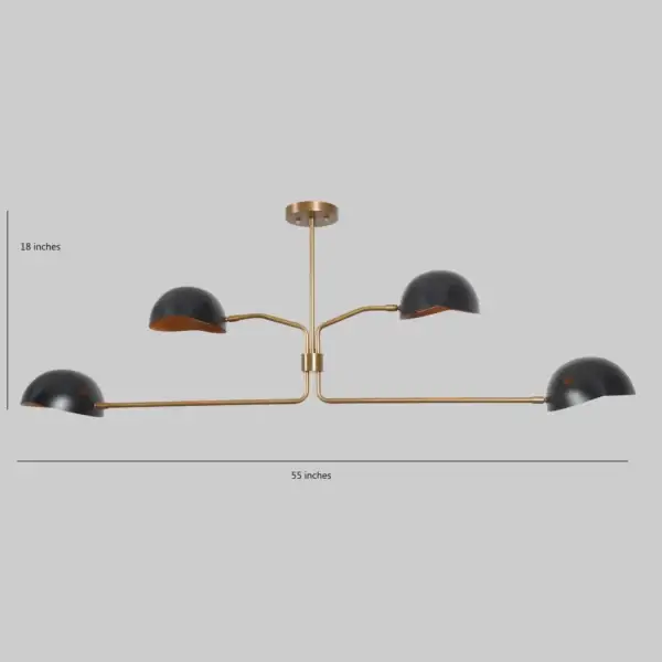 Curvato Modern Linear Chandelier
