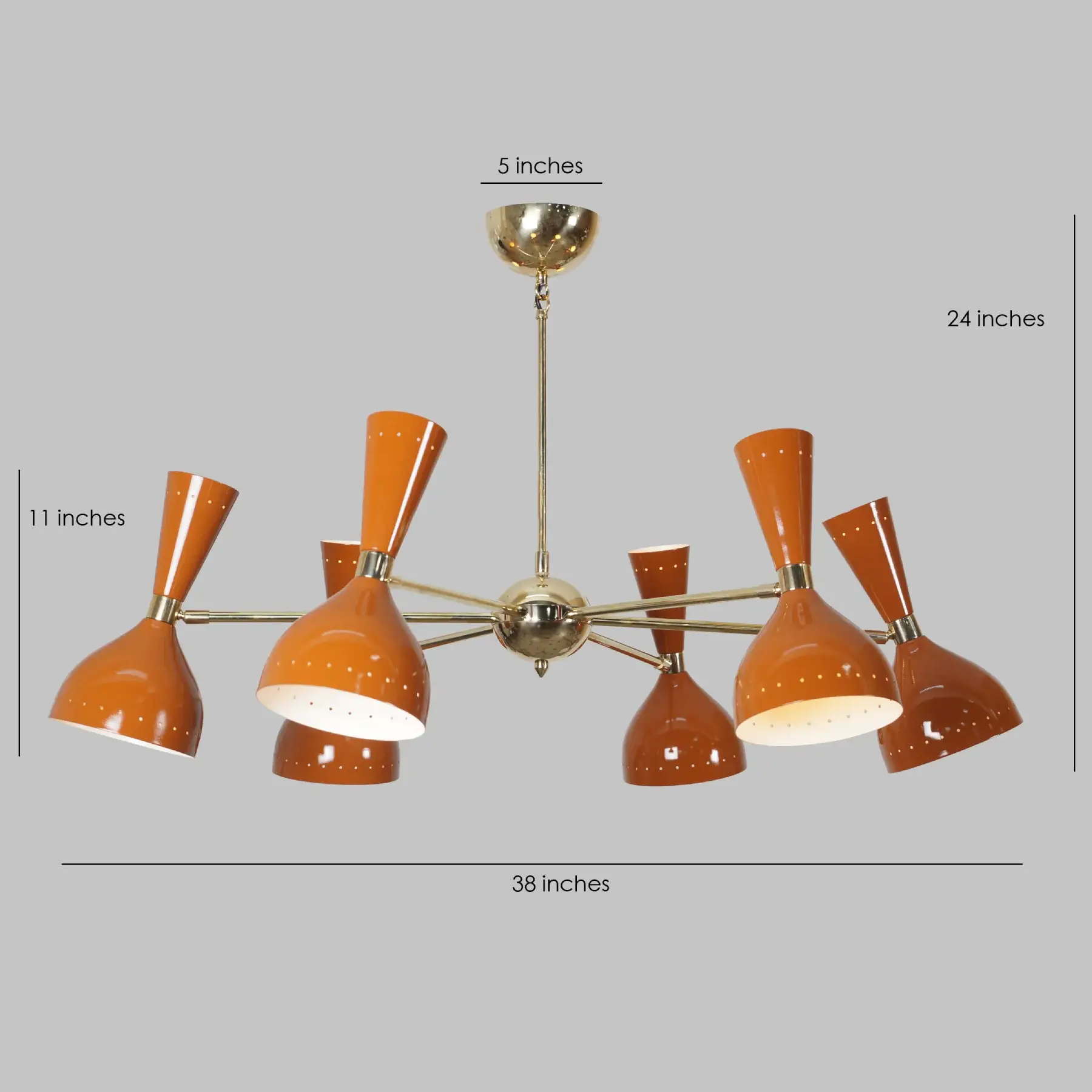 Pita Stilnovo Style Chandelier - 12 Light
