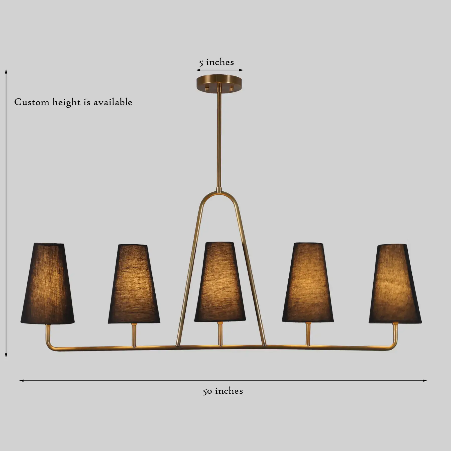Ansel 5 Light Linear Pendant