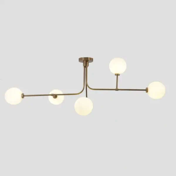 Celia Globe Semi Flush Mount​ - 5 Light