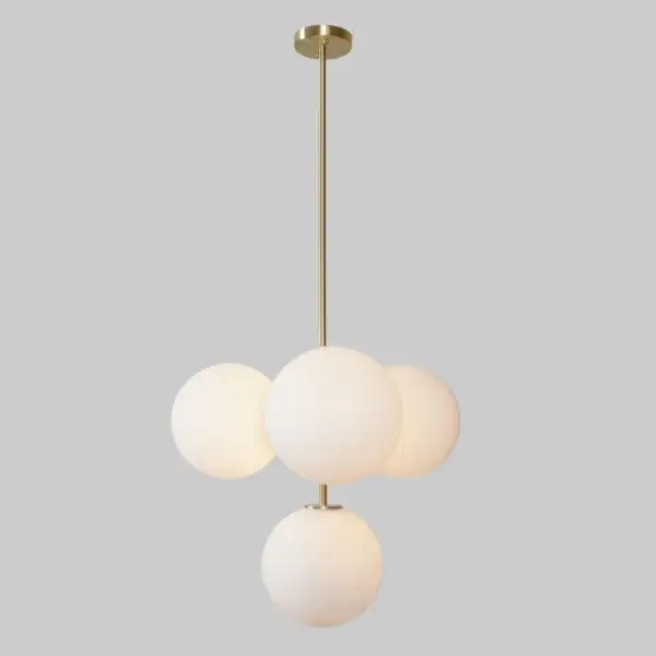 Astella Minimalist Opal Globe Hanging Light