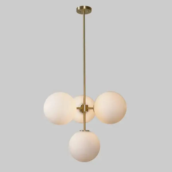 Astella Minimalist Opal Globe Hanging Light