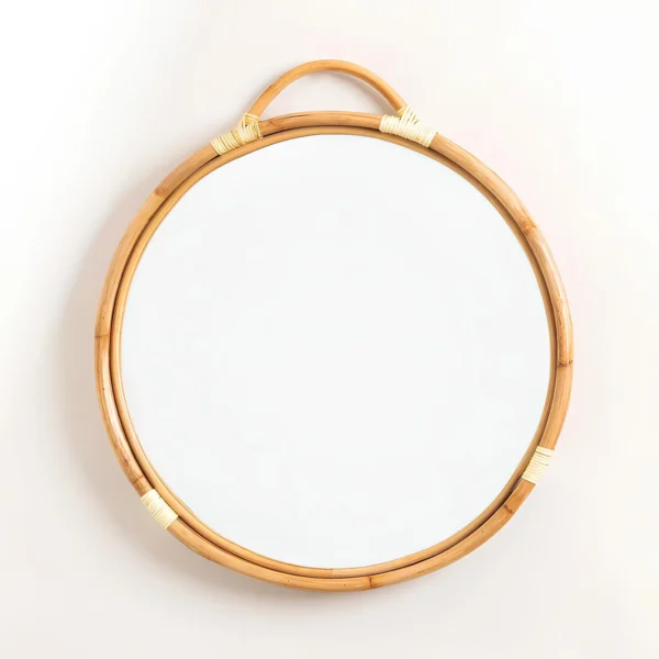 rattan bamboo mirror​