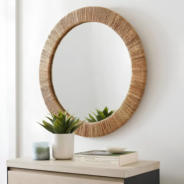 rattan wall mirror​