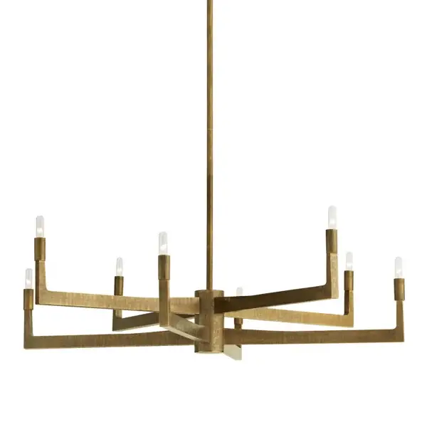 Griff Chandelierin Aged Brass