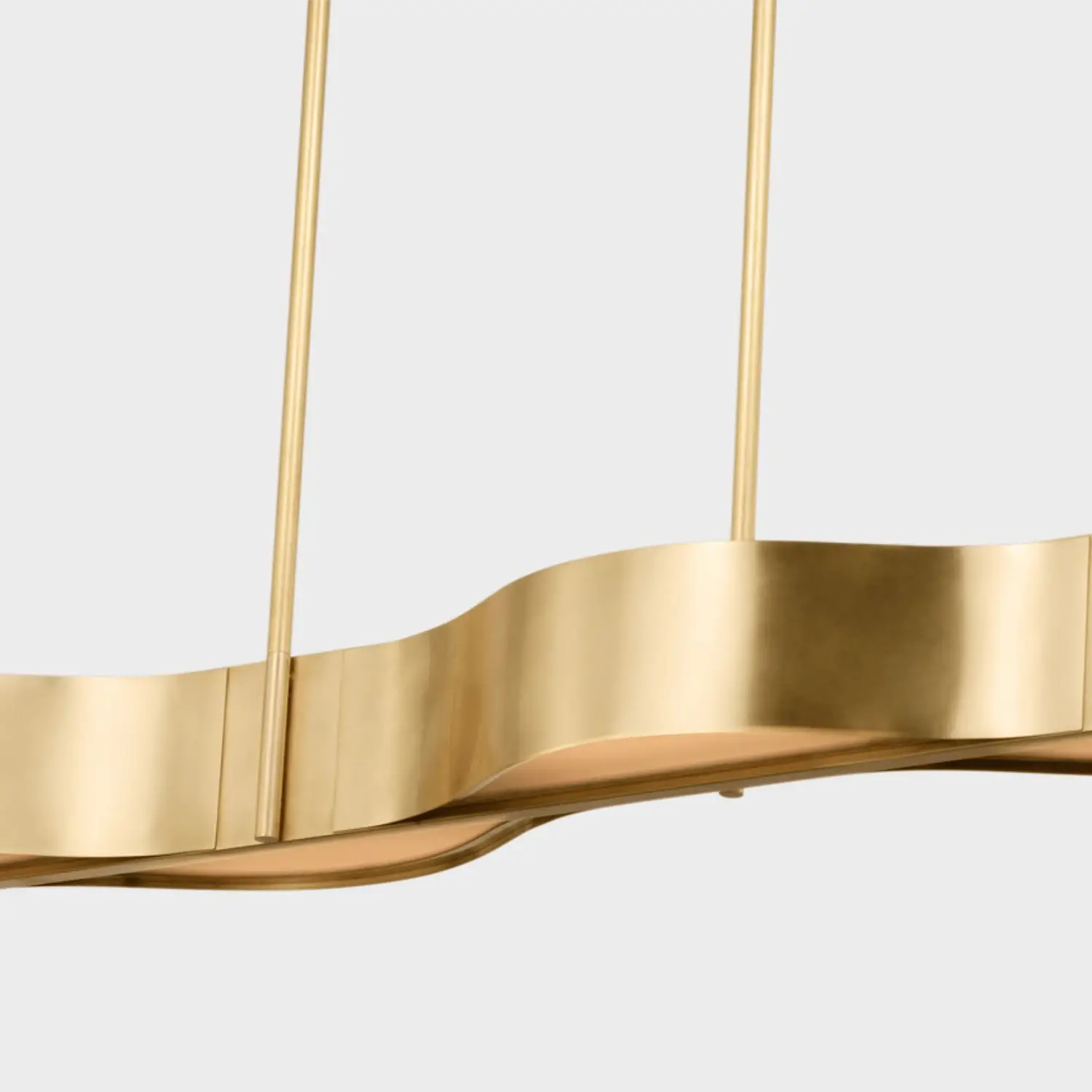 Avant Linear Pendant brass detailing