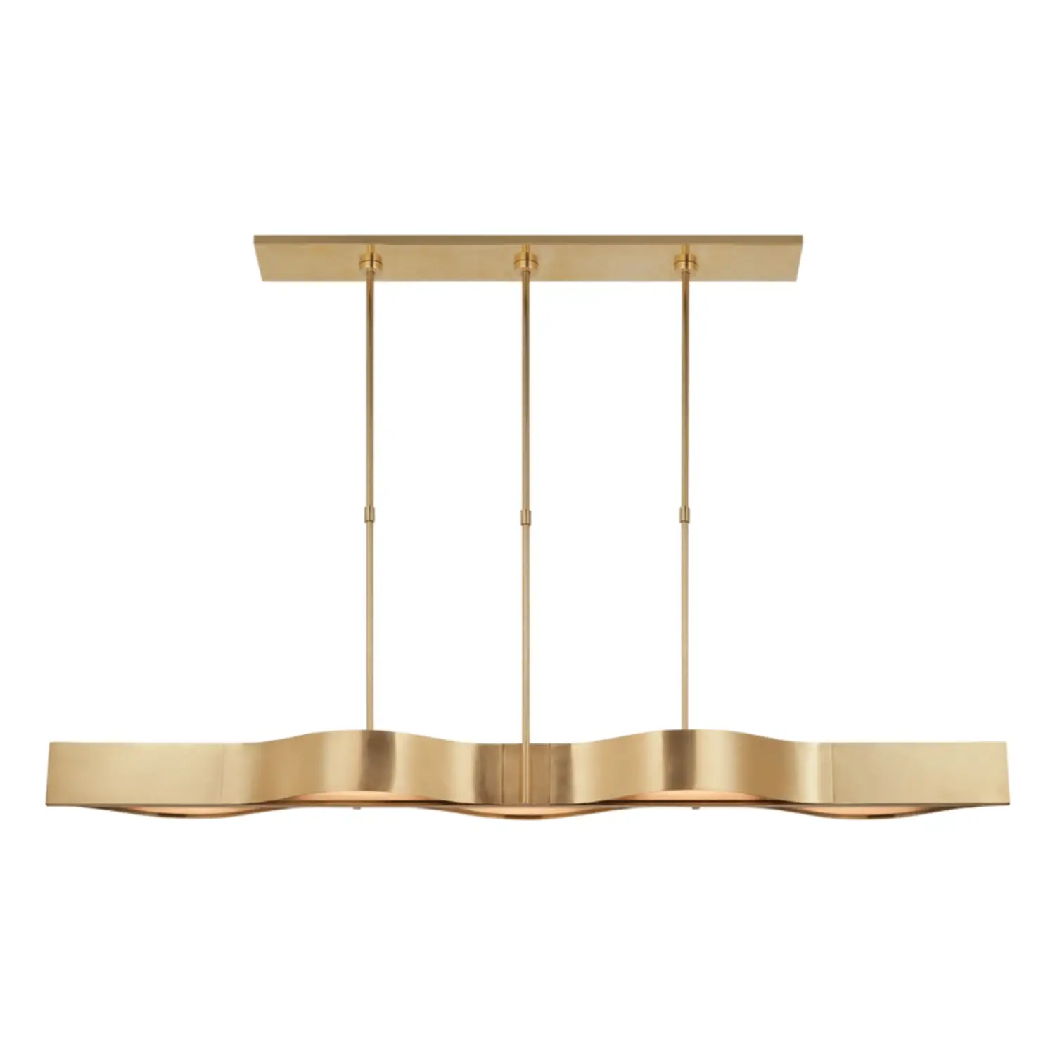 Avant Linear Pendant aged brass