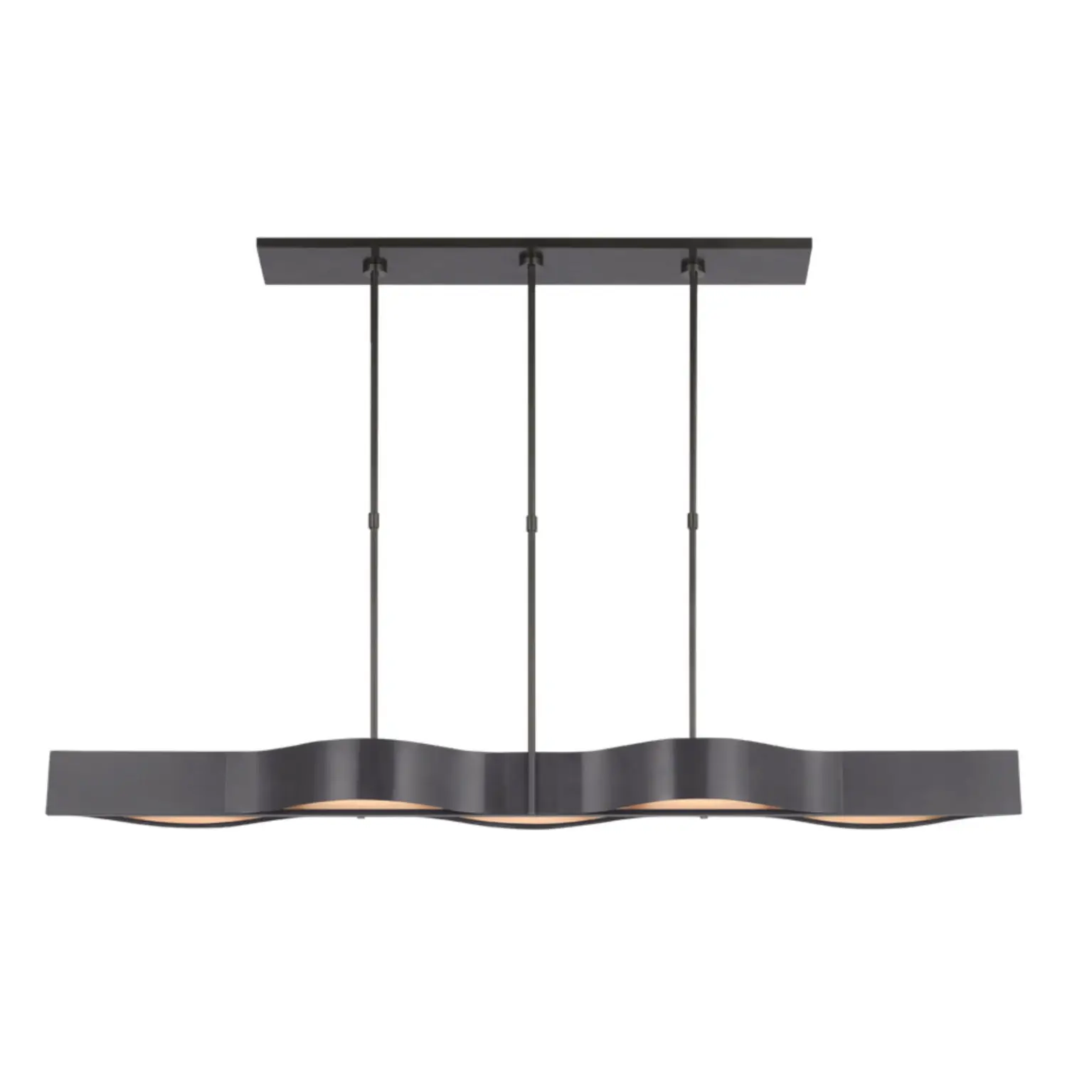Avant Linear Pendant black brass finish