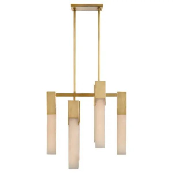 Covet Chandelier in aged brass