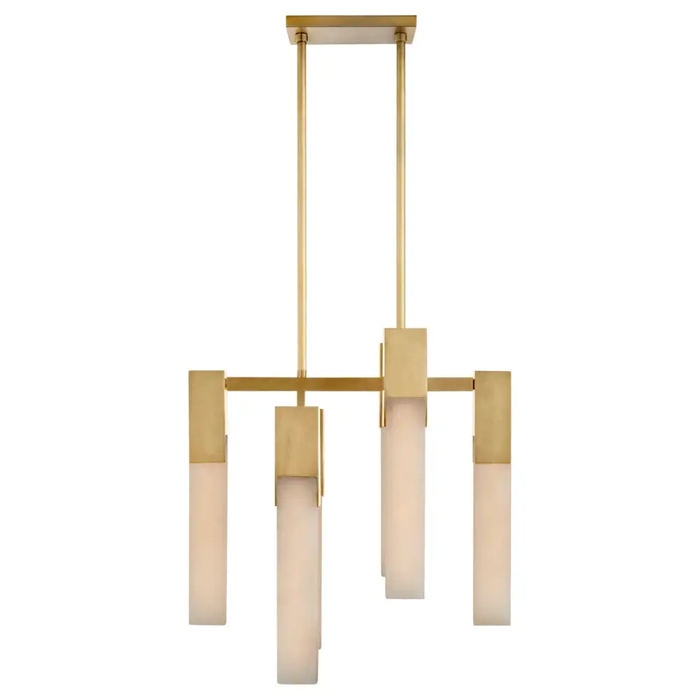 Covet Chandelier in aged brass