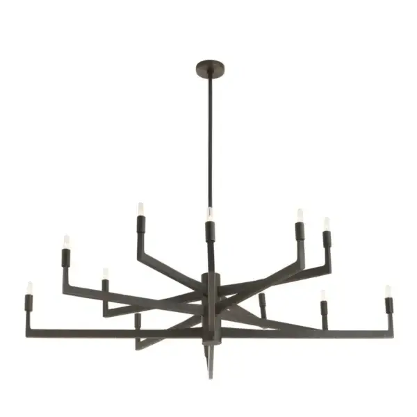 Griff Large Chandelier in bronze